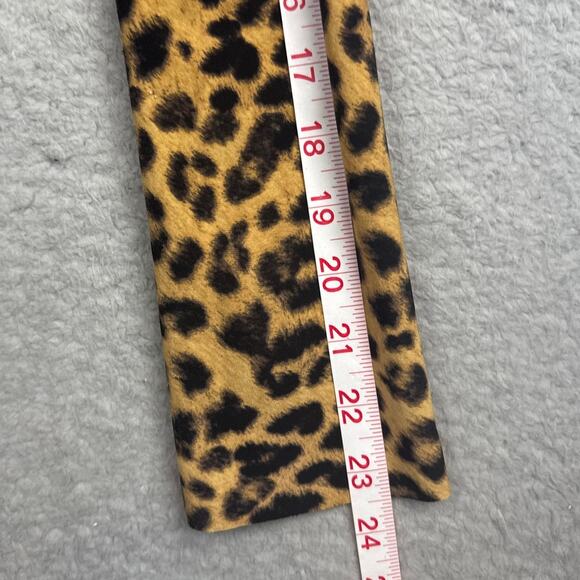 Norma Kamali Animal Print Faux Wrap Dress Flattering Stretch Size M Designer - Picture 8 of 11